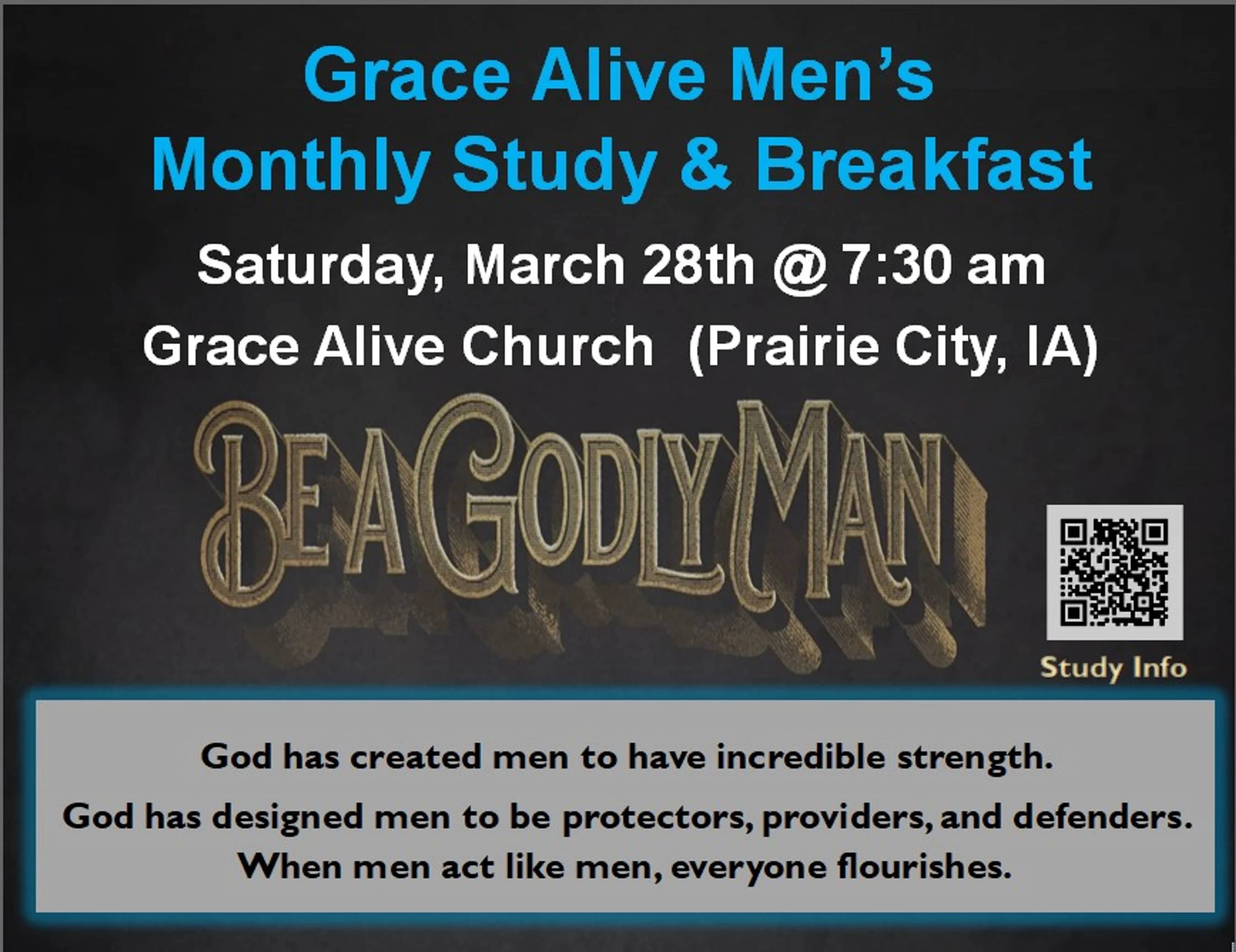 Men's Monthly Breakfast & Study
